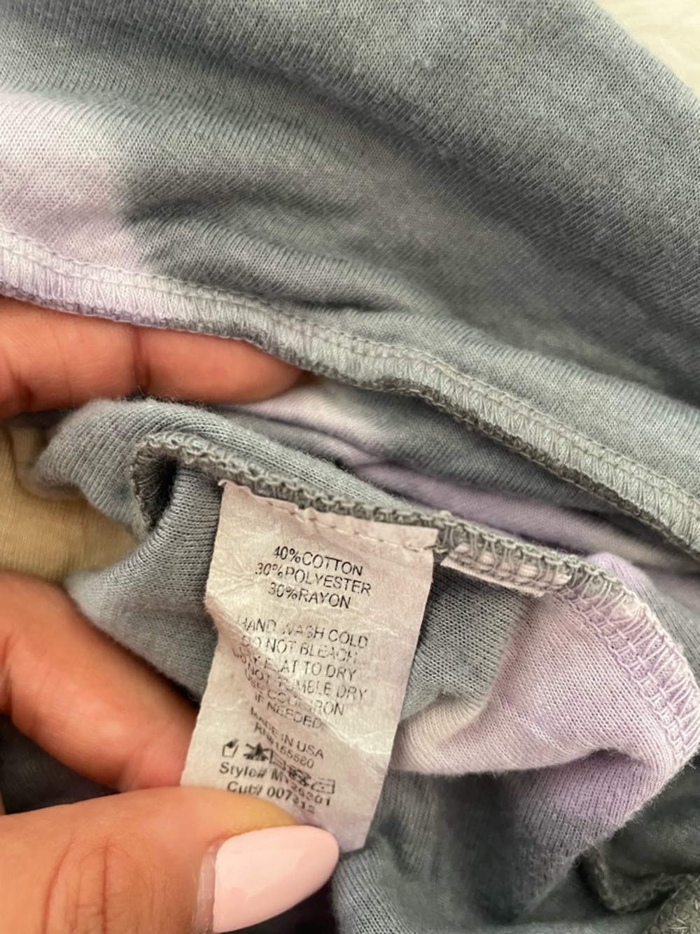 FP Movement by Free People | Gray Tie-Dye Hoodie Top | Workout Top - Picture 12 of 12